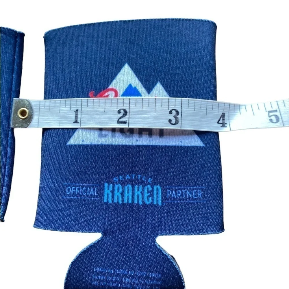 Seattle Kraken Hockey Coors Light Beer Koozie Insulated Can Cooler